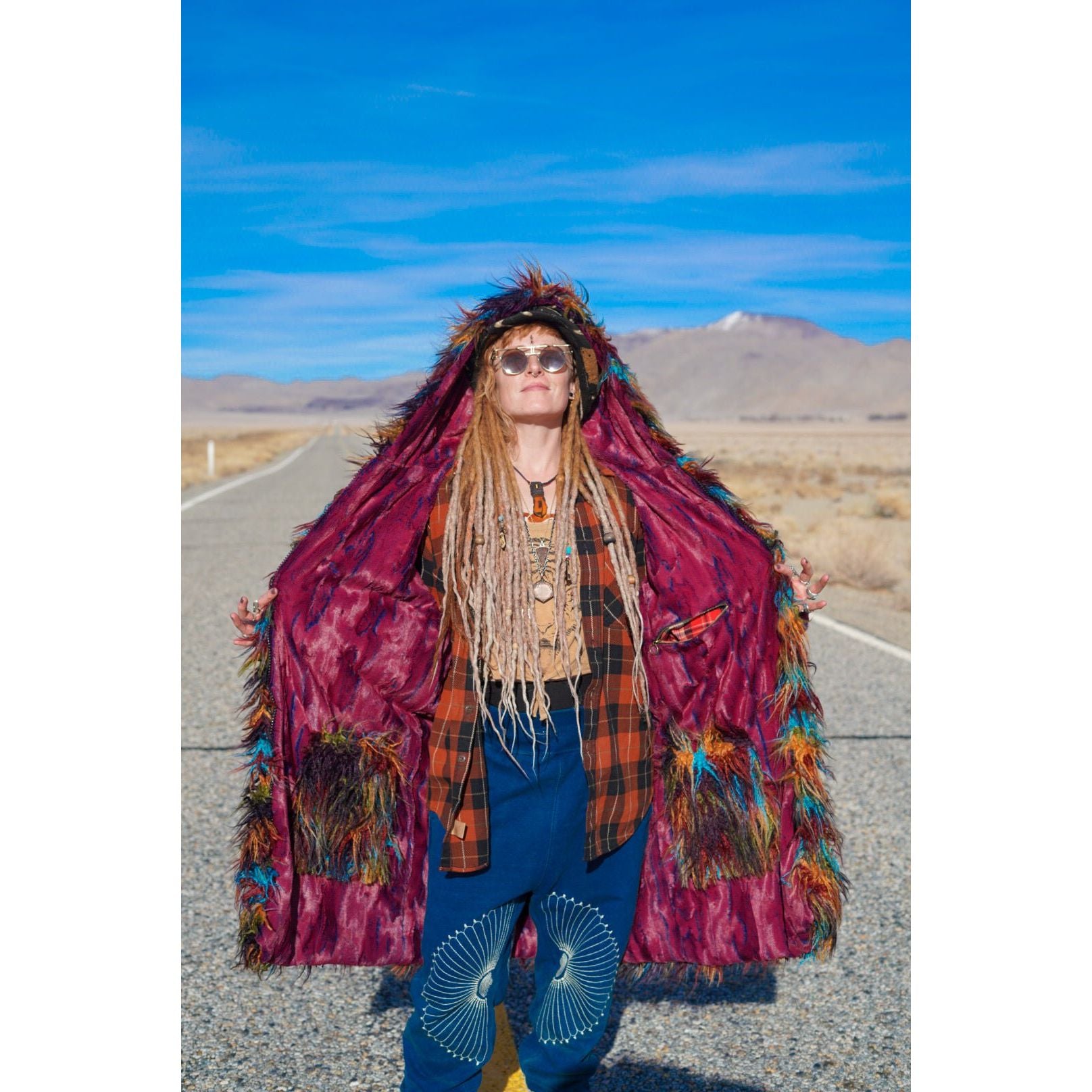 Festival Ghillie Yeti Coat - Kimono Dave