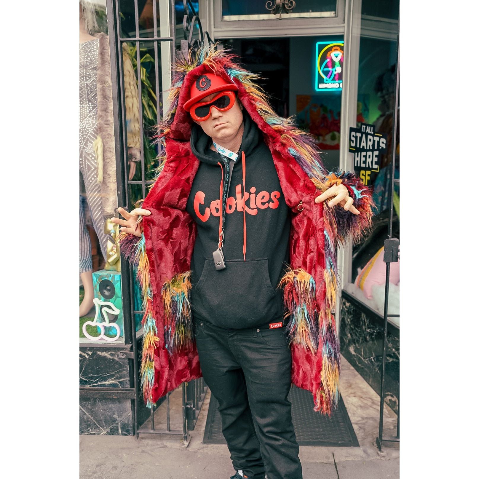 Festival Ghillie Yeti Coat - Kimono Dave