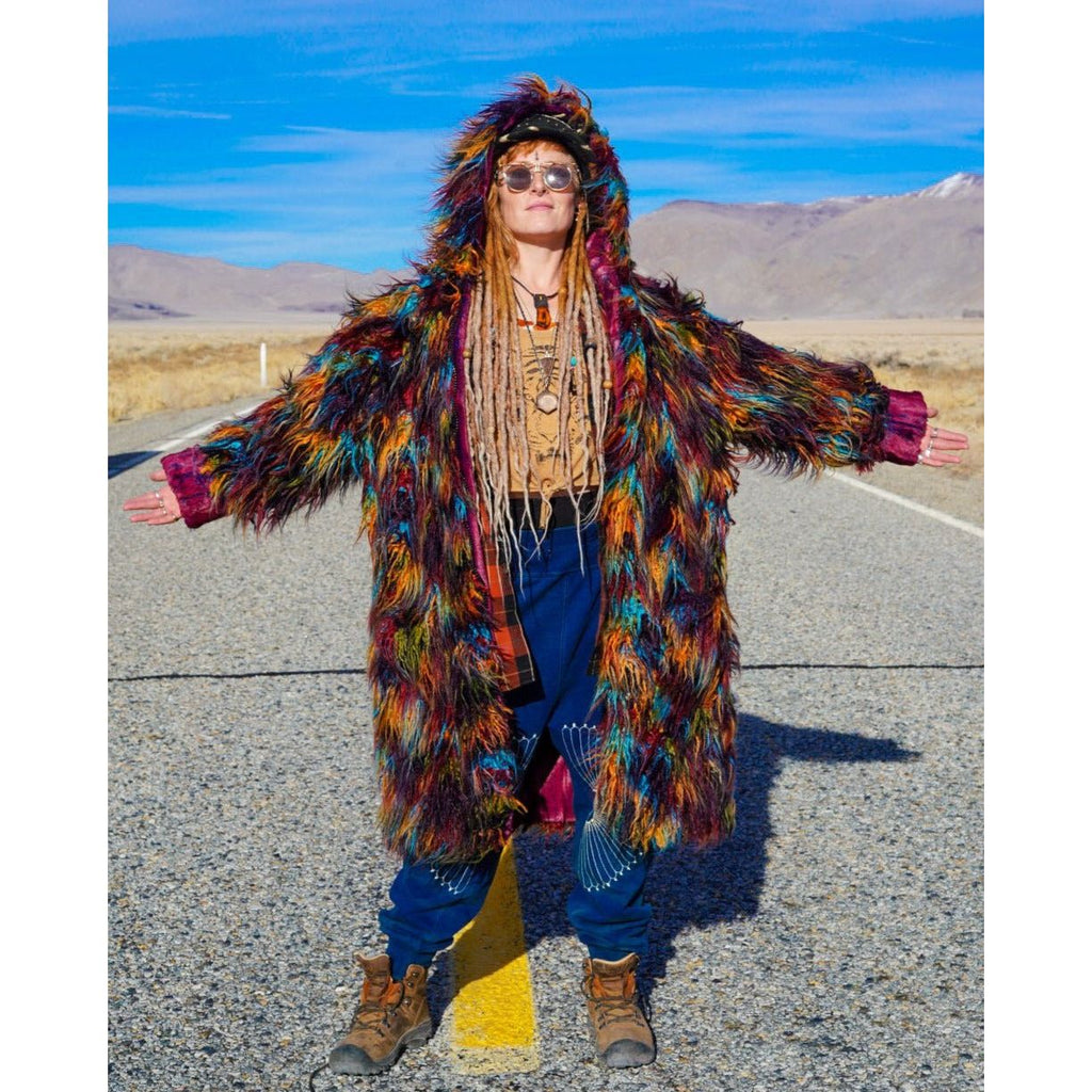 Festival Ghillie Yeti Coat - Kimono Dave