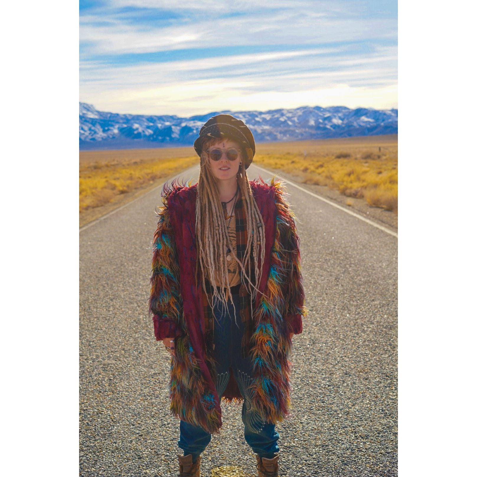 Festival Ghillie Yeti Coat - Kimono Dave