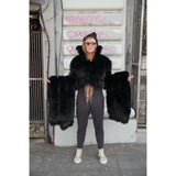 Long Zip-off Black Coat (Pre-order) - Kimono Dave