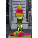 Long Zip-off Rainbow Coat (Pre-order) - Kimono Dave